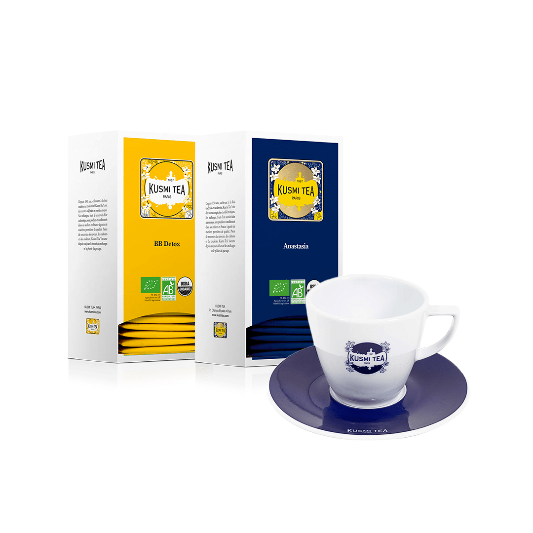 kit chás + chávena kusmi tea